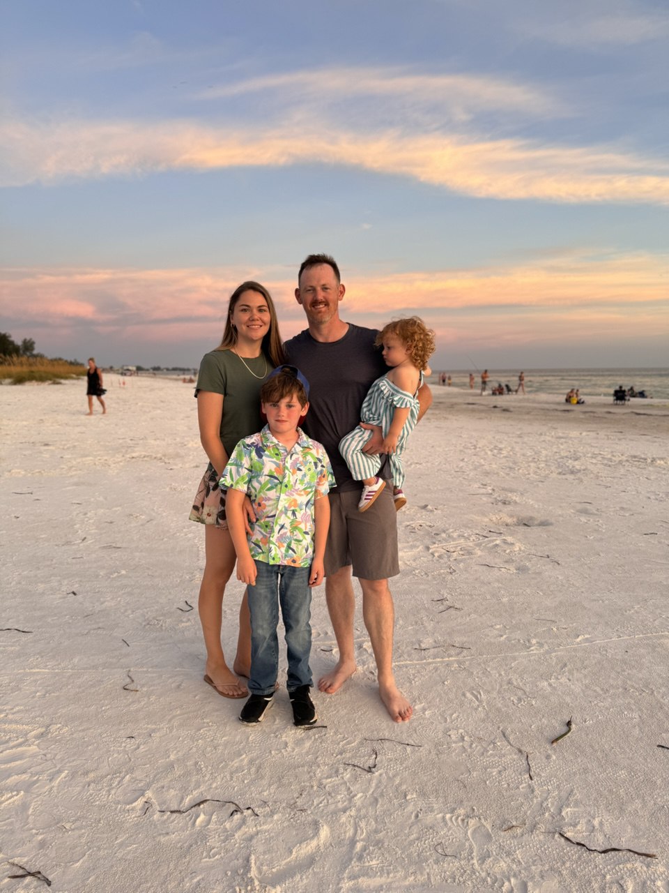 Todd Kennedy with his family