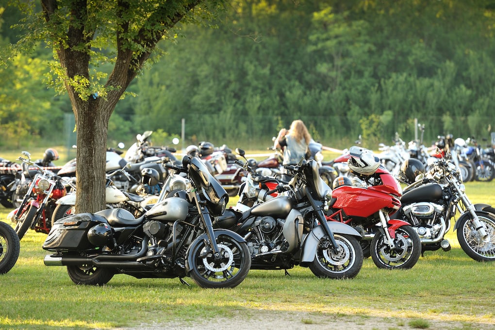 motorcycle rally during durham events