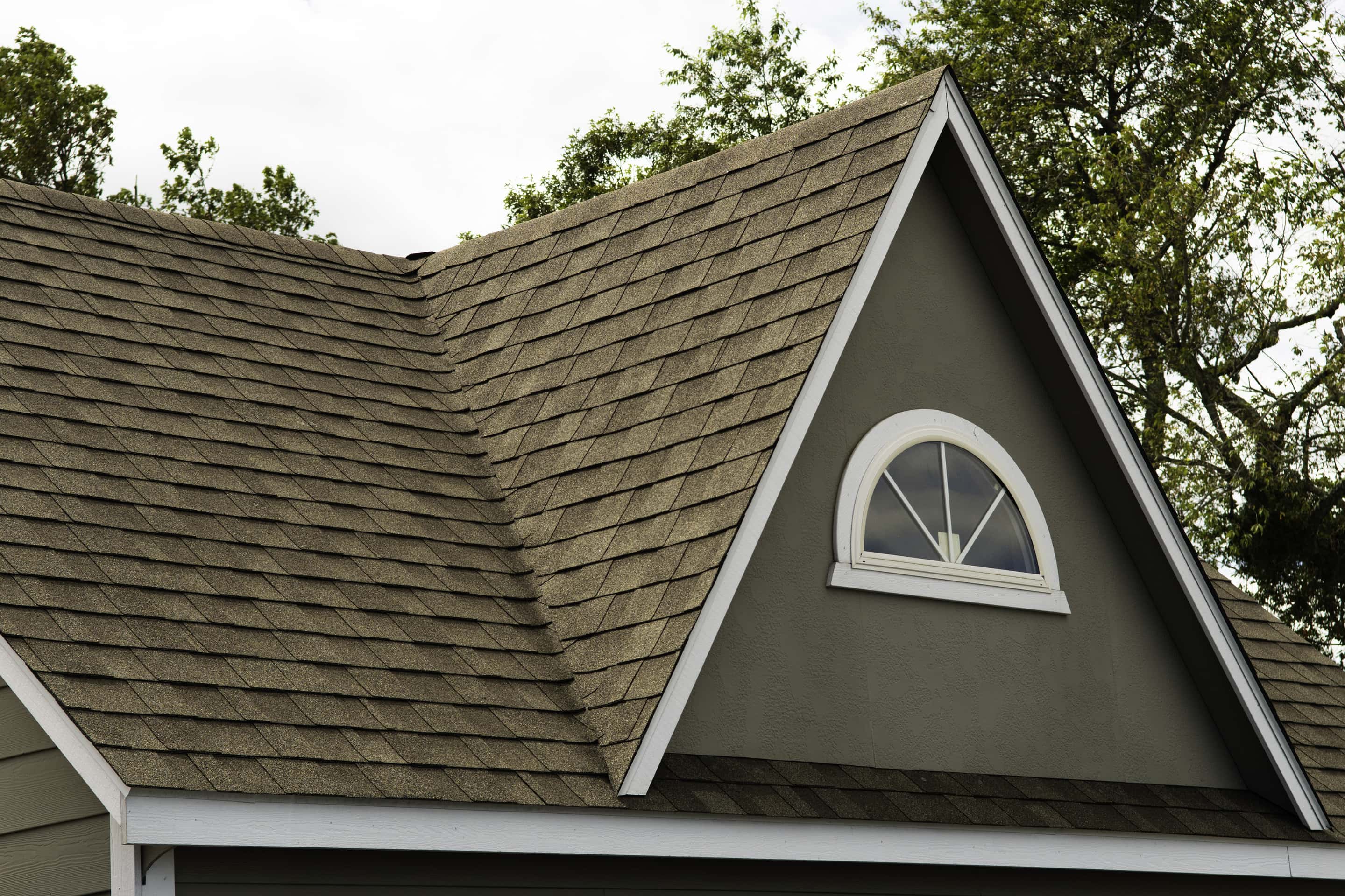asphalt types of roof shingles on residential roof