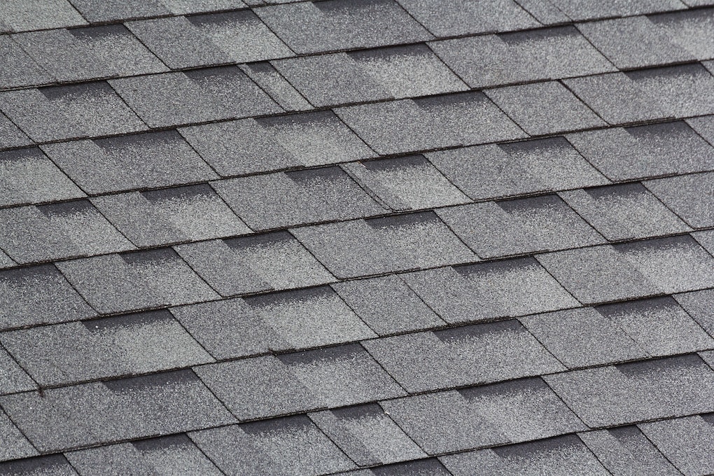 gray and black asphalt architectural types of roof shingles