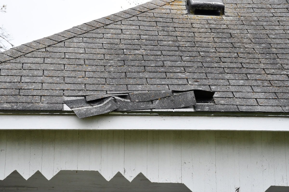 wind damage to roof