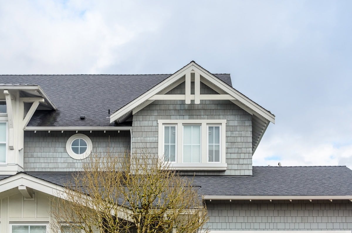 roof financing The top of the house with nice window.